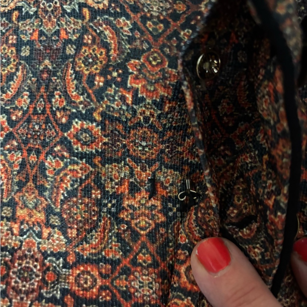 Stunning Orange & Black Sherwani Nehru Kids Vest - Picture 6 of 8